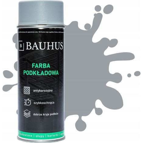 BAUHUS FONDO ANTICORROSIONE VERNICE SPRAY 400ml GRIGIO RAL 7040 (1/3)