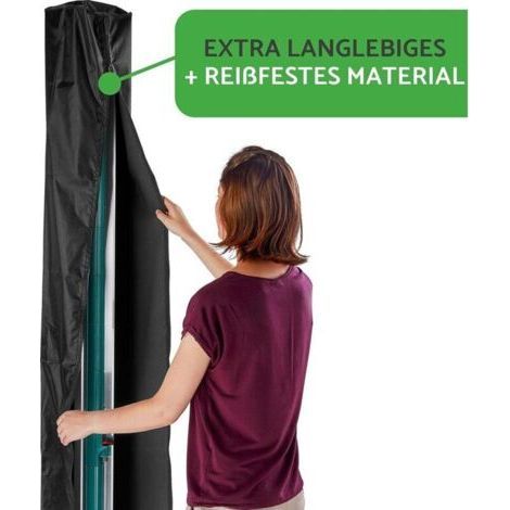 Housse de protection pour les sèche-Linge 180cm Kofferraumabdeckung 420D de haute qualité imperméable à l'eau de Tissu KofferraumQIEDOVIEYenbeschichtung Argent Anti (1/5)