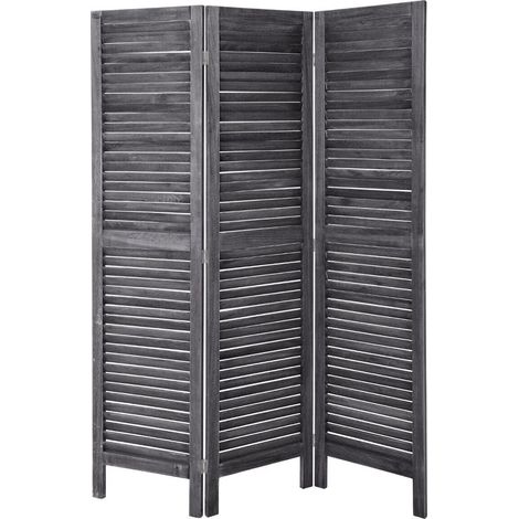 Paravent Holz - grau H 170 cm (1/4)