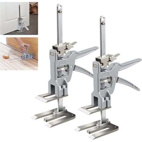 Set of 2 labor-saving hand levers, arm with scale, height regulator for ceramic tiles, laboratory jump arm, manual steel lifting tool (1/5)