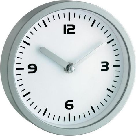 Horloge Quartz - Ventouses - Pour Salle De Bain - Diamètre 16 Cm - 1 Pièce