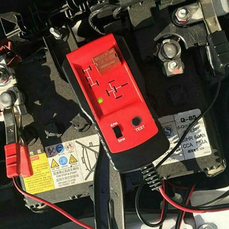 Testeur de relais 12V pour voiture, vérificateur électronique de batterie automobile, outil de diagnostic professionnel pour atelier auto. (1/5)