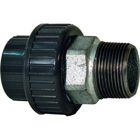 GF Übergangsverschraubung PVC-U/TG d 20x1/2" AG, Dichtung EPDM
