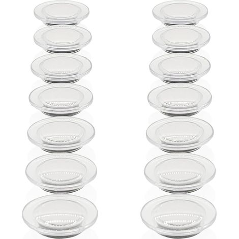 Aimant Frigo Aimant Puissant, 14PCS Aimants Tableau Magnétique Magnet Frigo,Mini Petit Aimant Tableau Blanc Aiment Decoratif Aimant Rond Transparent,pour Réfrigérateur,L'école,Bureau (Blanche) (1/5)