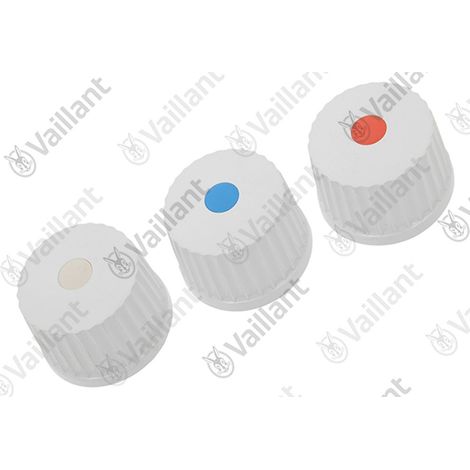 VAILLANT Manopola, bianca, Set a 3 pz. VEK 5/3 S, L Vaillant-Nr. , 0020096369