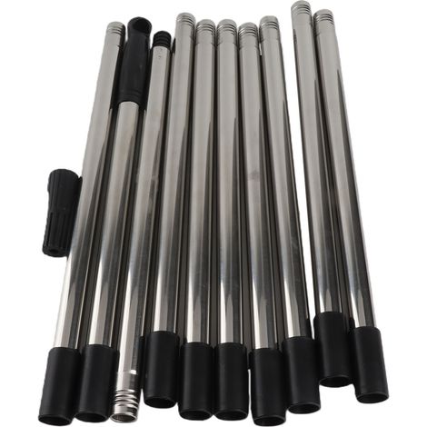 Perche d'extension pour rouleau à peinture en acier inoxydable de 4 m (13,1 pi), composée de 10 segments détachables et d'un adaptateur conique, pour outils de peinture et de nettoyage. (1/5)