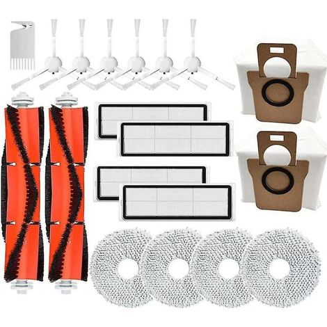 Pezzi di ricambio per l'aspirapolvere robot Omni Robot X10+ S10 Pro L10s Ultra: spazzola laterale principale, filtro HEPA, spazzola (1/5)