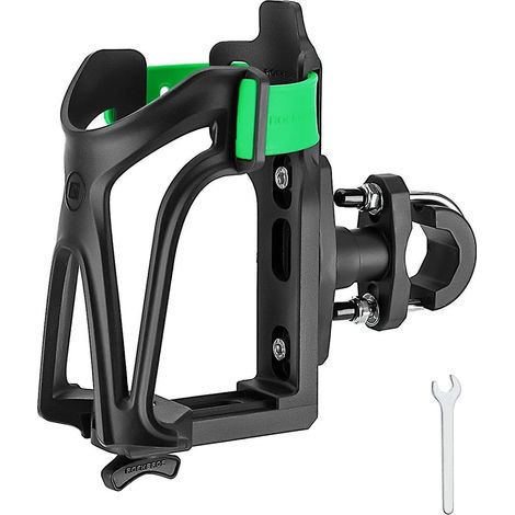 Porte-bouteille pour vélo, porte-gobelet pour moto, taille de bouteille ajustable pour guidon, cadre vert (1/5)