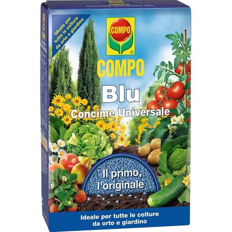 Concime Universale "Blu" per piante da orto e giardino granulare a lenta cessione 1 kg