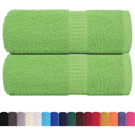 Serviettes d'invité FROGN 2pcs vert pomme 30x50cm 360 g/m²