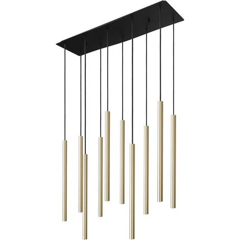 Lampadario sospeso Nowodvorski Laser ottone 10xG9 70cm (1/4)