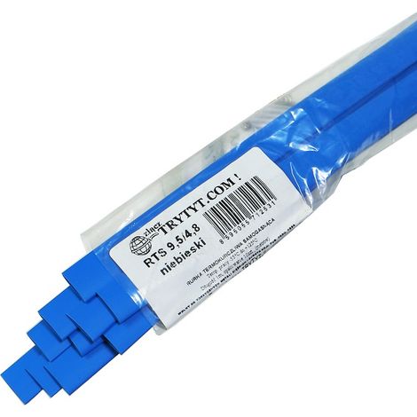 10x Tubo termorretráctil RTS 9,5/4,8 azul (1/2)