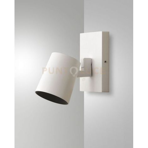 MODO SPOT  BIANCO 1 LUCE ALLUMINIO SPAZZOLATO ORIENTABILE  ATTACCO GU10 IP20