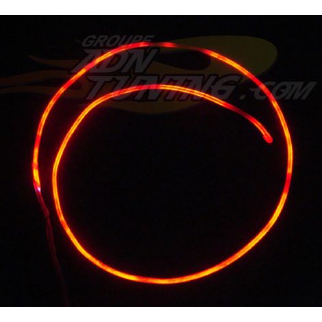 Neon Filaire 60cm NSW60RD Rouge Fibre optique 12V sur allume-cigare