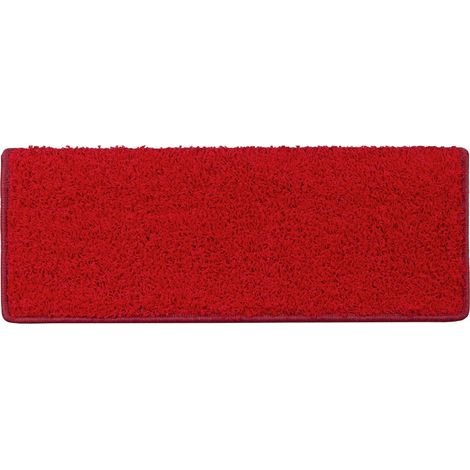 Shaggy Stufenmatten Sphinx Rechteckig 23,5 x 65 cm Rot