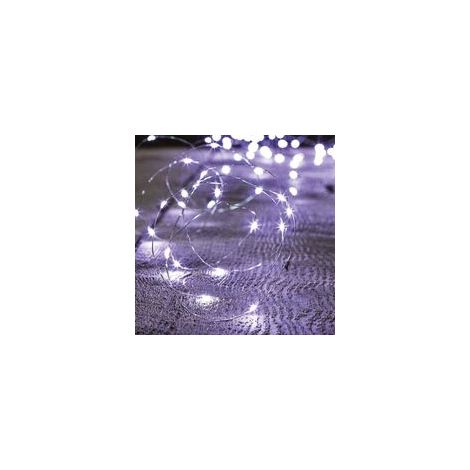 Guirlande cuivre LED à piles  1.05 mètre  Blanc Froid