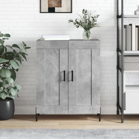 Buffet，Bahut，Meuble de Rangement，Buffet de cuisine gris béton 69,5x34x90 cm bois d'ingénierie CIV952056 (1/5)