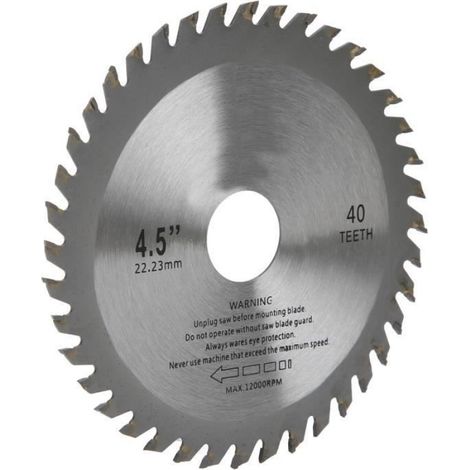 Lame De Scie Circulaire - 115 Mm - 40 Dents - Pour Bois Tendre Et Dur - 3 Pièces (1/4)