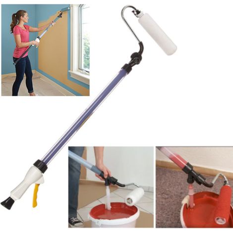 Trade Shop - RULLO-PITTUR MIT ANTIGOCCIA RECARICAL SERBATOR MIT TELESCOPICAL MANICO - (1/5)