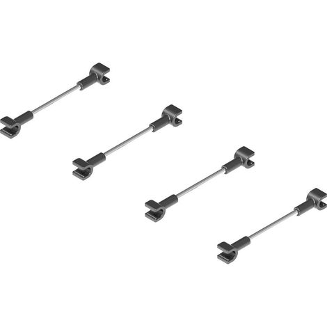 juego de 4 separadores. para módulo botellero. extraíble. fijación lateral - menage confort