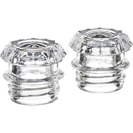 Lot de 2 couvercles en verre de rechange pour cafetière à percolation, couvercle en verre avec bouton pour cafetière à percolation (1/4)