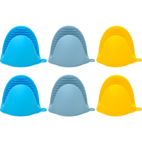 Manique En Silicone - Protège-Mains Pour Four Micro-Ondes Casserole - Design À Pinces - Taille Mini - Lot De 2 (1/5)