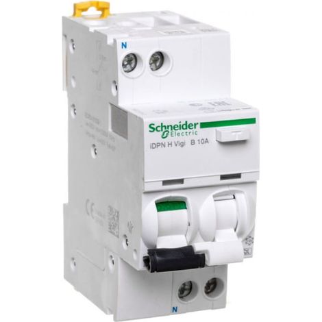 Disyuntor diferencial 2P 10A B 003A iDPN N Vigi 1pN A9D07610