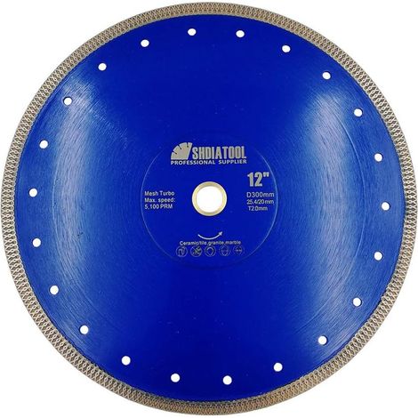 Disque Diamant Carrelage 300mm x 25,4/20mm, X Maille (1/5)