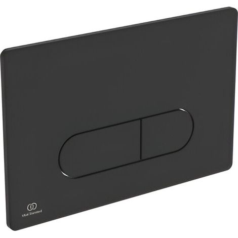 Ideal Standard Oleas P1 Pneumatic Dual Flushplate - Black
