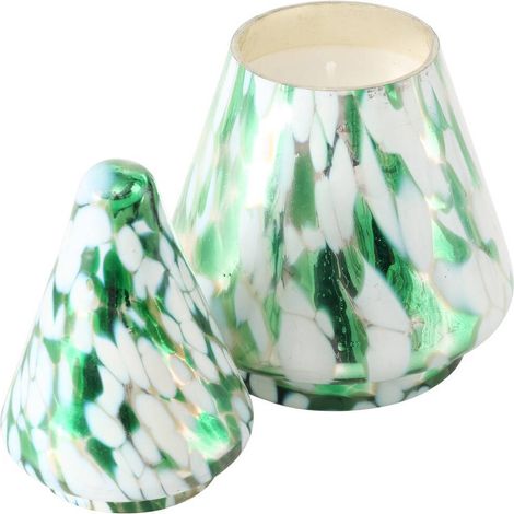 Kerze in Form eines Tannenbaums DOTTI, aus Glas , H. 17,5 cm