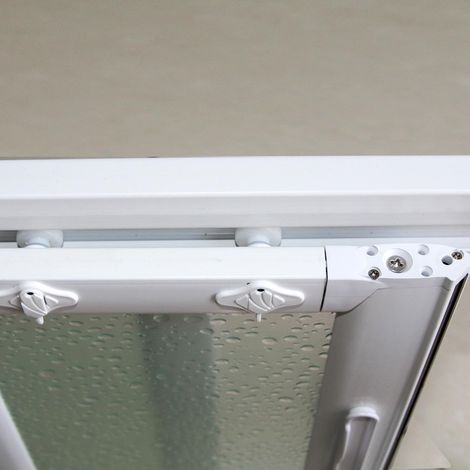 Box doccia rettangolare scorrevole apertura centrale in acrilico h 190 cm mod. Mercurio 2 70x140 cm