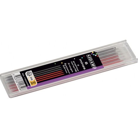 Etui de 6 mines pour tracer sur carrelage, céramique et verre SIDAMO - 11255359