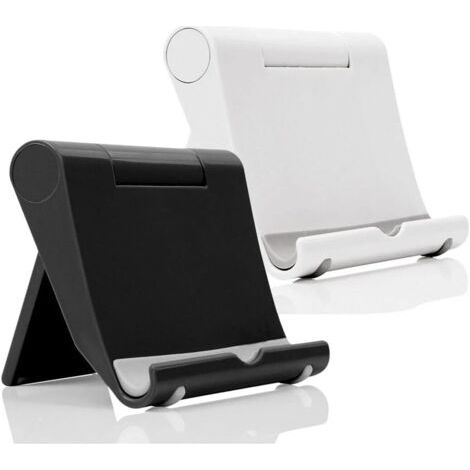 royaluxe-2pcs Support de téléphone de Bureau réglable Support de téléphone Pliable Compatible avec Smartphones et tablettes (1/5)