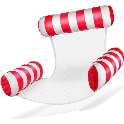 Fauteuil de natation gonflable pour piscine - Avec dossier et accoudoirs - Parfait pour la détente (1/5)