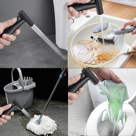 Dailygoods Edelstahl Bidet Handbrause Bidet Sprühkopf Wassersparender Duschkopf WC Reinigung Umweltfreundlich Ein Knopf Bedienung (1/5)