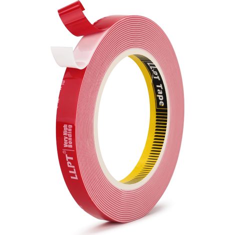 Ruban Adhésif Double Face Ruban de Montage Robuste 13MM5.5M Blanc (1/5)