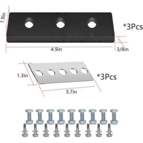 Ensemble de souffleuse à neige, accessoires professionnels, ligne en caoutchouc, caoutchouc renforcé de tissu 5 couches (3/8 po d'épaisseur) 3 + panneau 304 3 (1/3)