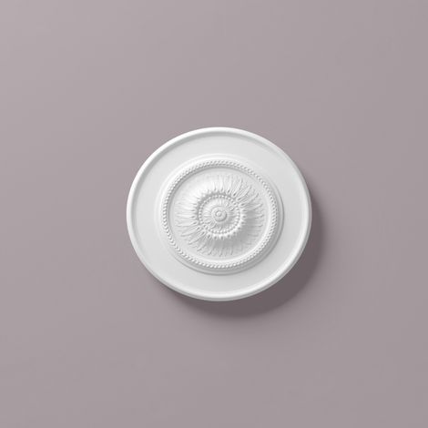 NMC Stuckrosette Baltimore R10 ARSTYL Polyurethan 600 x 43 mm Weiß Deckenrosette Wandelement