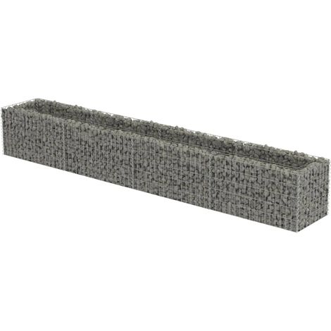 Gabionen-Hochbeet Verzinkter Stahl 360×50×50 cm vidaXL (1/5)