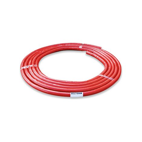 TUBO MULTI-DIAN SISTEMA MULTISTRATO COIBENTATO ROSSO ROTOLO 10 MT- 20 x 2- DH- metri 10