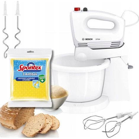 Batidora de mano BOSCH ROBOT MISA MQWPL2000 CleverMixx 375W + Paños Spontex