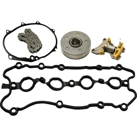 Kit catena di distribuzione, acciaio di alta qualità, montaggio ottimale sul motore, compatibile con modelli di auto compatte, durevole per una maggiore durata del motore, facile installazione inclusa (1/5)