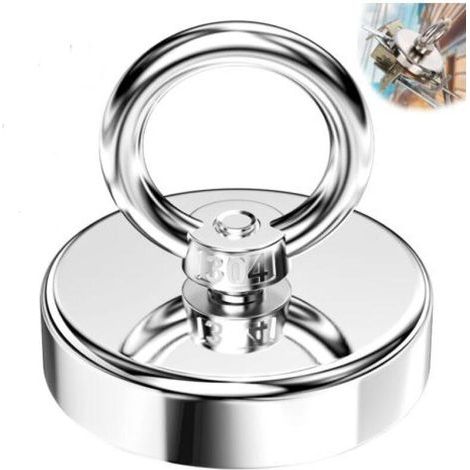 Aimant néodyme 25 mm – résistance à la traction 20 kg – nickelé – résistant à la corrosion, à la rouille et à l'oxydation (1/5)