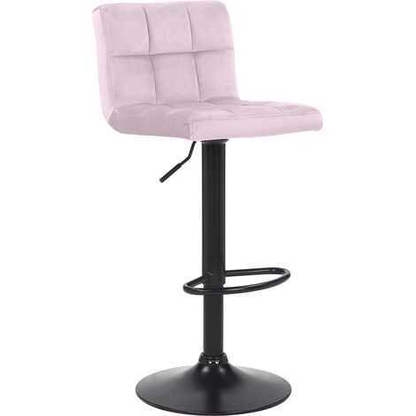 Barhocker Feni Samt rosa