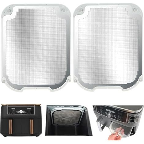 Accessoires pour friteuse à air Ninja Dual 9,5L AF400UK/DZ400UKSTGD/AF400UKCP, 2 pièces pare-éclaboussures magnétiques, spécialement compatibles avec Ninja Foodi Max Double Air Fryer