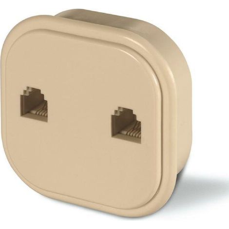 Scame presa telefonica x 2 plug 6/4 per componenti telefonici, tv satellitare 180.706