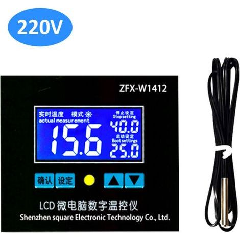 Microcomputer-based digital temperature controller, High-precision intelligent temperature control thermostat (1/4)