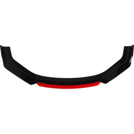 6 Frontstoßstangenblenden mit glänzend rotem Rand, universeller glänzend schwarzer Diffusorspoiler, Splitter-Kit für Honda Accord Civic (1/5)