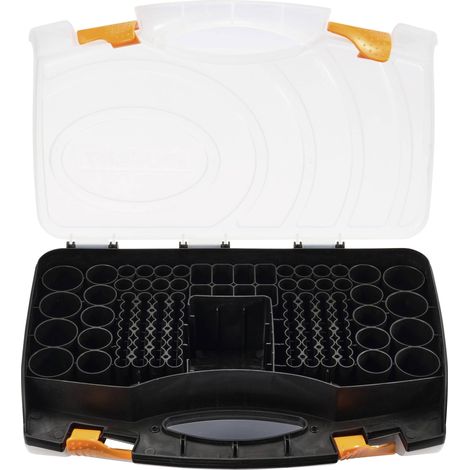 VOLTCRAFT GD BSB01 Boîte de piles 180x LR3 (AAA), LR6 (AA), LR14 (C), LR20 (D), 6LR61 (9 V), piles boutons (L x l x H) (1/5)