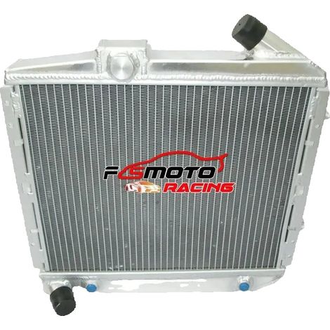 Radiador, material de aluminio, tamaño del núcleo 310 mm x 388 mm x 50 mm, diámetro de entrada/salida Φ32 mm, compatibilidad con RENAULT 5 SUPER 5/R5, construcción soldada con TIG. (1/5)
